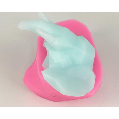 Elephant Head Silicone Mold Aromatherapy Plaster Candle DIY Mold