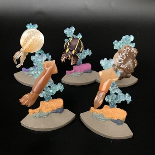 Simulation PVC figure toy model gift Octopus squid 5pcs/set