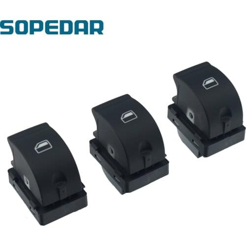 SOPEDAR 3PCS Electric Power Master Window Mirror Switch Button for AUDI A4 B6 B7 R8 TT SEAT EXEO 8E0959851 8E0959855 8E0959851B