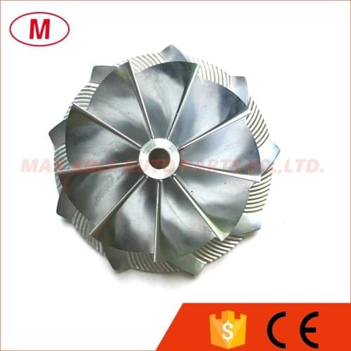 K04 5306-123-2014 Upgrade 46.39/60.00mm 9+0 blades High Performance Turbo Billet Compressor wheel/Milling wheel for 53049700064