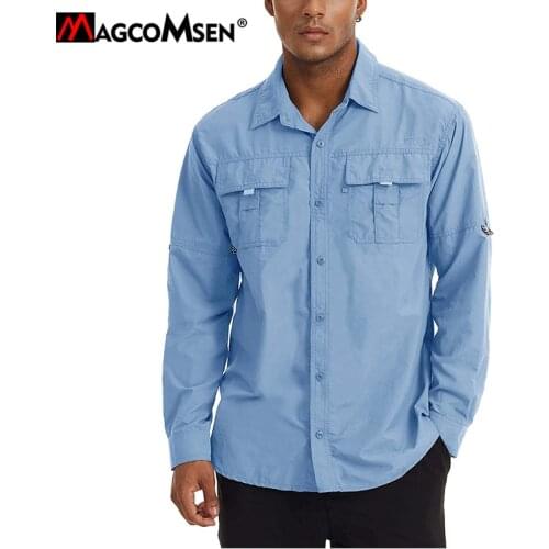 MAGCOMSEN Men's Long Shirts