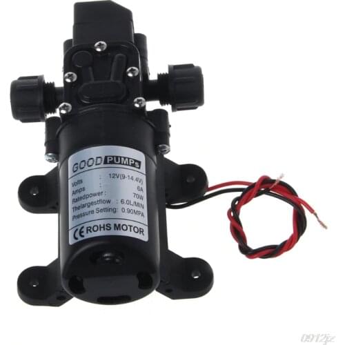 DC 12V 130PSI 6L/Min Water High Pressure Diaphragm Self Priming Pump 70W New Drop Ship LS'D Tool