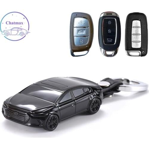 Car Model Auto Key Case for Hyundai Elantra Mistra ix35 ix45 New Tucson ABS Key Holder Creativity Keychain No Blocking Signal