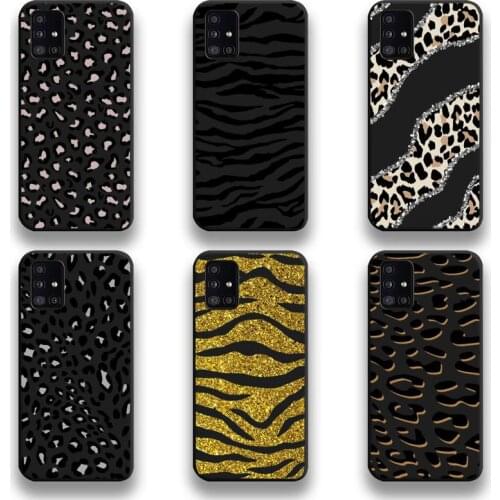 Fashion Leopard Pattern Phone Case For Samsung Galaxy A52 A21S A02S A12 A31 A81 A10 A20E A30 A40 A50 A70 A80 A71 A51 5G