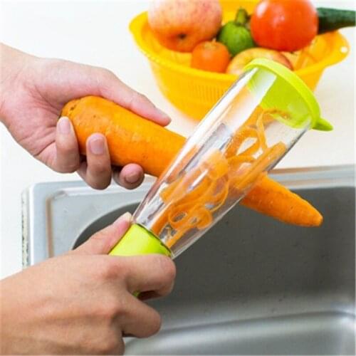 New Peeler With Container Stainless Steel Blade for Fruits And Vegetables Potato Peeler Planing Grater Kitchen Tool