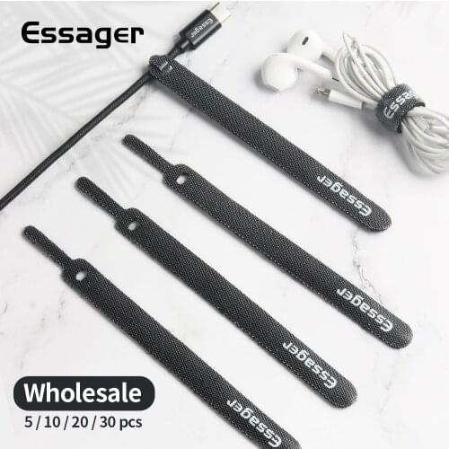 Essager Cable Organizer Earphone Charger Cord Protector Mouse Wire Winder Protection USB Cable Management Holder Clip for iphone