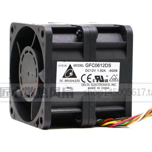 The original Delta 6056 double motor 6CM high speed turbo fan violence 12V 1.92A GFC0612DS cooling fan Free Shipping