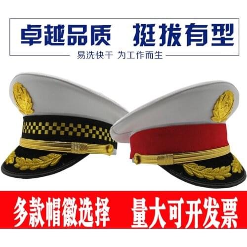 Spring and Autumn Section White Security Big Cap Embroidered Wheat Ear Cap Big Felt Hat Wide Brim Hat Mens Hats Fedoras 2020