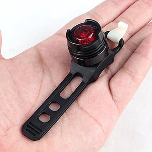 Waterproof Bike Bicycle Cycling LED Light Front Rear Tail Helmet Red Flash Lights Safety Warning Lamp Safety Caution Light T43