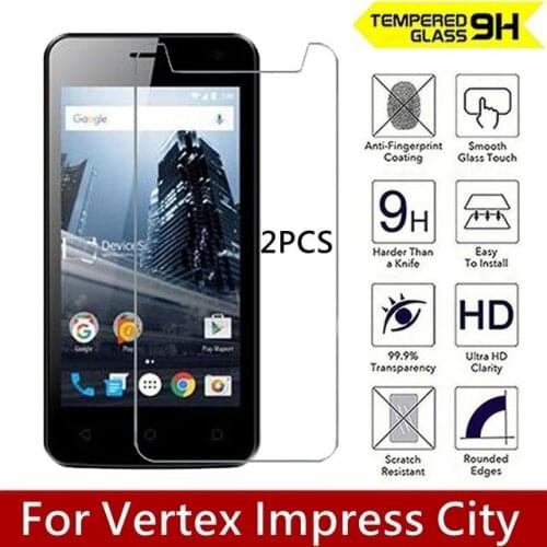 9H 2.5D Tempered Screen Scratch Proof Glass for Vertex Impress City Ultra-thin Scree Protector HD Film For Impress City