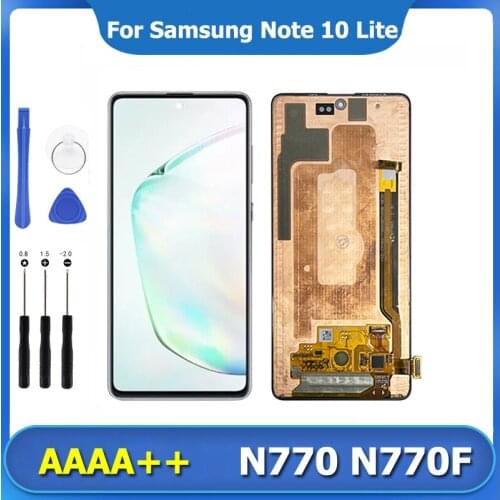AAA+ LCD Display For Samsung Galaxy Note 10 Lite 5G AMOLED Pantalla Touch Screen Digitizer Assembly Screen Replacement N770