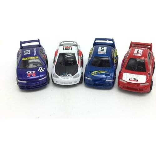 5cm Version Q Mini Alloy Mitsubishi Evo Honda TYPE-R Subaru WRC Nissan GT-R Metal Toys for Boys