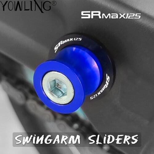 6MM Motorcycle Accessories CNC Swingarm Spools Slider Stand Screw For APRILIA SRMAX125 SRMAX SR MAX 125 2011 2012 2013 2014 2015