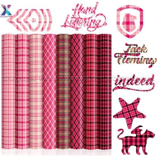 XFX Infusible Transfer Ink Sheets 9pcs 12"x12" Plaid Transfer Paper for Cricut Joy Mug Press Transfer Ink Sheets for DIY T-Shirt