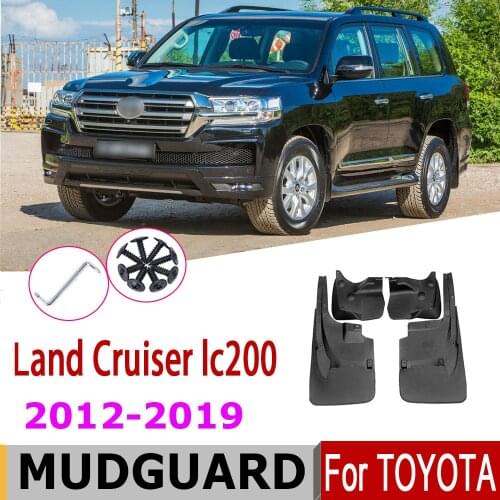 Mudflap For Toyota Land Cruiser 200 LC200 2019-2012 Flap Car Over Fender Mud Guard Splash Flaps Mudguard Accessories 2015 2016