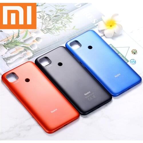 Pure Official Battery Housing Door Case For Xiaomi Redmi 9C NFC 6.53" Back Plastic Cover Replacement Part Cases