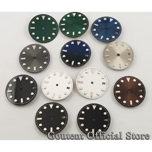 28.5mm Sterile Watch Dial For NH35 Movement Watch Parts