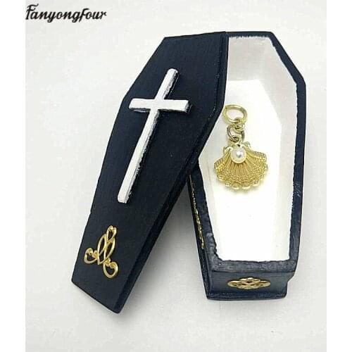 Halloween Graveyard Series Vintage Luxury Vampire Coffin Silicone Mould DIY Concrete Jewelry Box Storage Box Silicone 3d Mould