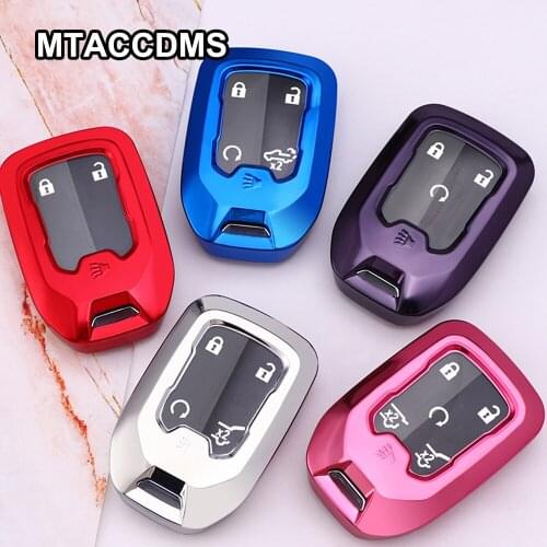 Soft TPU Full Protective Shell Remote Auto Accessories Car Key Case Cover For GMC Chevrolet Silverado Colorad