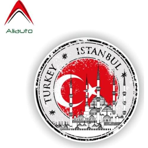 Aliauto Personality Car Sticker Turkey Istanbul Motorcycle Body Waterproof Sunscreen Anti-UV Decal Accessories,10cm*10cm