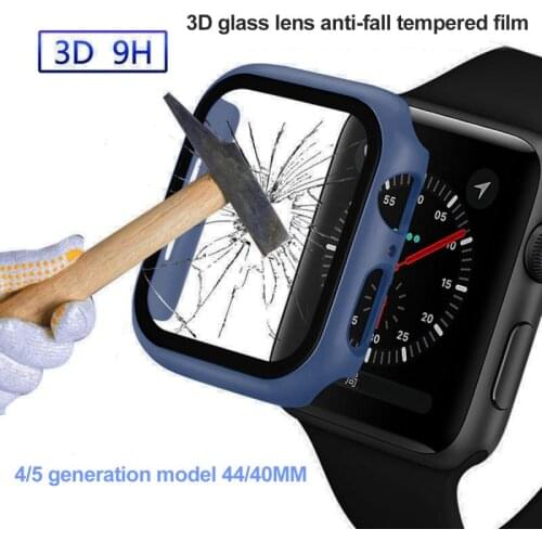 Suitable For Apple Watch 1/2/3/4/5/6 Generation Protective Cover PC Tempered Film Integrated Protective Shell