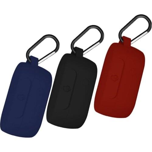 Anti-slip Silicone Earphone Case Protective Cover Shell with Carabiner for Skull candy Sesh Wireless Bluetooth Headphone