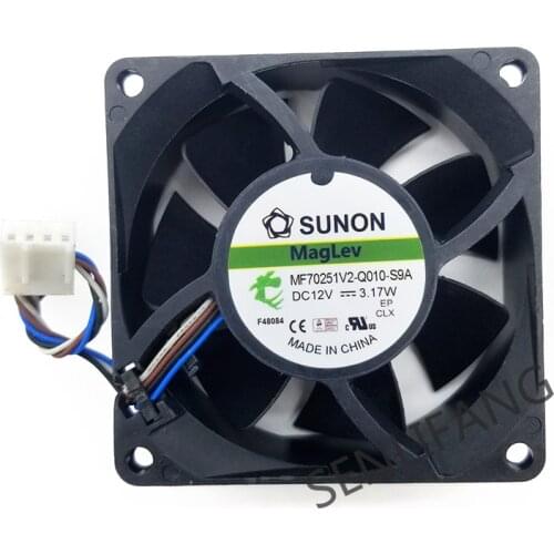 MF70251V2-Q010-S9A DC 12V 3.17W 4-wire 70x70x25mm Server Square Fan NEW