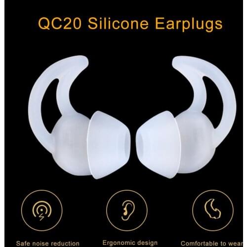3pcs S/M/L Silicone Headphones Cover ForBose QC20 QC30 Earplugs Anti Drop Protective Hook Drop Shipping Wholesale