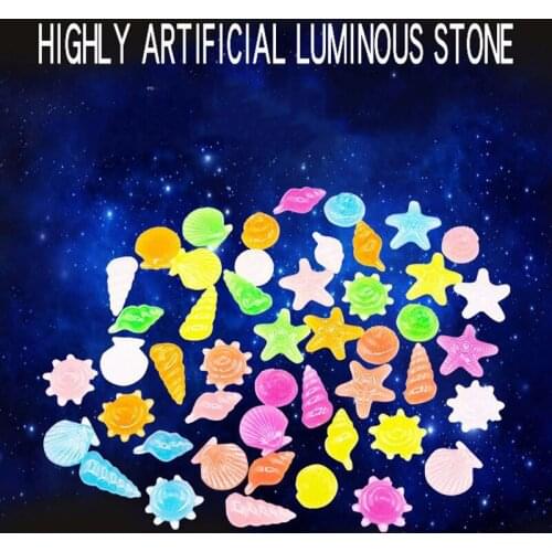 Luminous Pebbles Rocks Glowing Decorative Stones Rocks Decorative Gravel Rocks For Garden Sidewalk Fish Tank Decoration NDS
