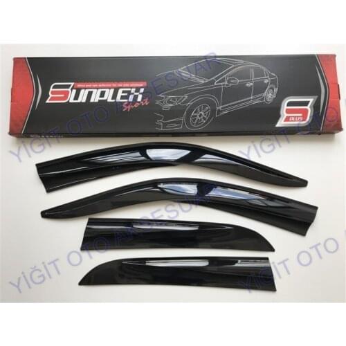 For FORD ESCORT Rain Wind Deflector 1993-2000 Sunshade Curtains Car Windshield Auto Accessory Universal Spilitter Mud Flaps