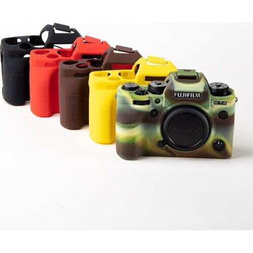 Rubber Silicone Skin DSLR Camera Bag Body Cover Case for Fujifilm X-T4 XT4 Camera 4 Colors Case Bag