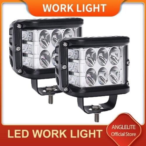 Bright Combo Beam LED Work Light Square Light blue flash as beside LED Work Lamp For Jeep SUV,UTV, ATV, Jeep, 4x4, 4WD, Cars