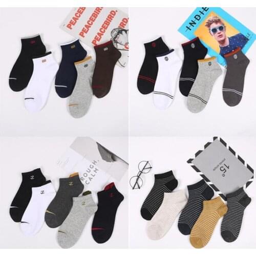 20 Pairs Women Socks Breathable Sports socks Solid Color Boat socks Comfortable Cotton Ankle Socks White Black diabetic socks