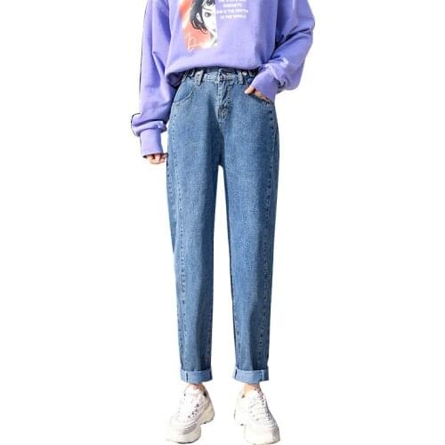 High-quality high-waisted Denim jeans women 2020 new summer Korean loose trousers all-match teenagers girls Harem pants women
