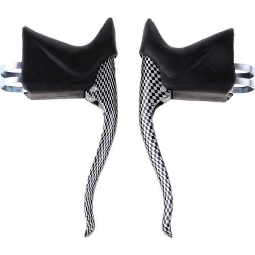 1 Pair Road Urban Bike Racing Bicycle TT Bar End Drop Bar Brake Lever Set