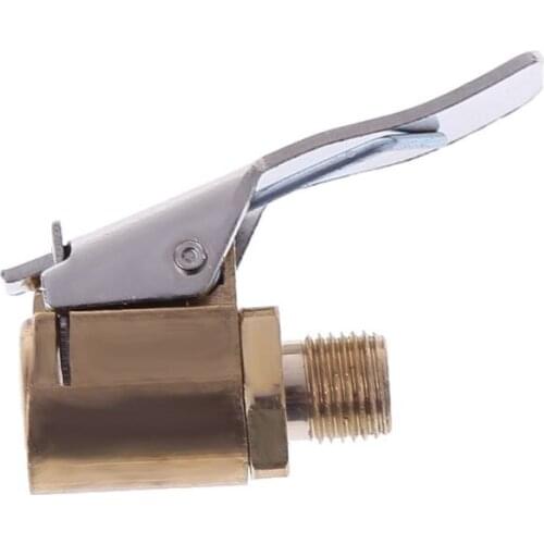 1PC Car Auto Brass 8mm Tyre Wheel Tire Air Chuck Inflator Pump Valve Clip Clamp Connector Adapter Car-styling