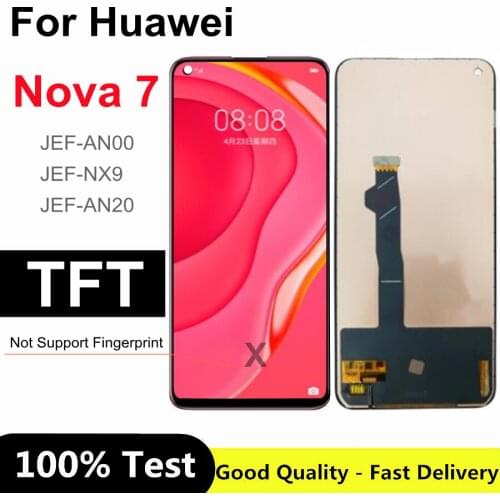6.53" TFT For Huawei Nova 7 5G Display Touch Screen Digitizer Assembly For Huawei nova 7 5G JEF-AN00 JEF-NX9 JEF-AN20 LCD