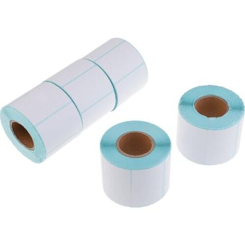 800pcs/Roll Adhesive Thermal Label Sticker Paper Supermarket Price Blank Barcode Label Direct Print Waterproof Print Supplies