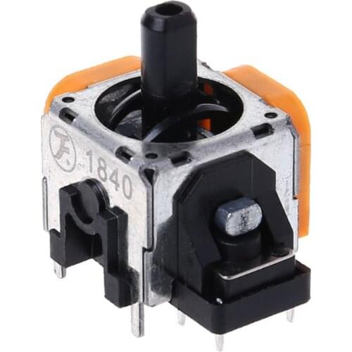 3D Analog Joystick Rocker Sticker Wireless Controller Thumbstick Module Game Replacement Yellow Repair Parts for Sony PlayStatio