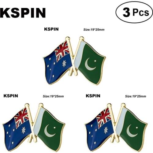 Australia Pakistan Frendship Lapel Pin Brooches Pins Flag badge Brooch Badges