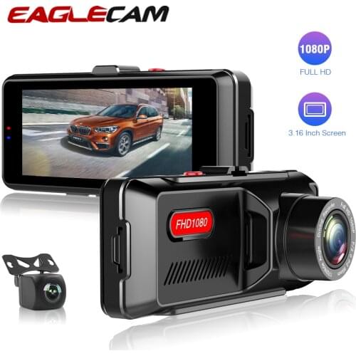 Car DVR Dual Lens Camera FHD 1080P Mini 3.0 Inch Dash Cam With GPS G-sensor Auto Video Recorder Rearview Registrator Dvrs