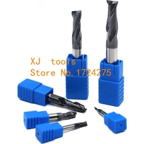 2 Flute 1mm/2mm/3mm/4mm/5mm/6mm/8mm/10mm/12mm Solid Carbide End Mills CNC Milling Cutter Tungsten Steel End Mills Router Bits