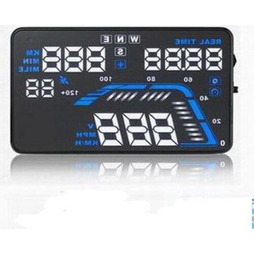 HD 5.5 inch Q7 with GPS car head up display Overspeed Warning Windshield Projector Multi-color Universal Auto HUD display