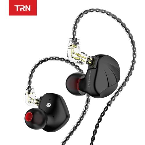 TRN VX Wired Earbuds In-ear earphone monitor hifi High sound quality 3.5mm - 0.75mm earphones cable with mic for phone