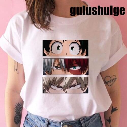 Manga My Hero Academia Bakugou T-shirt Men Anime Boku No Hero Academia T Shirt Cool Todoroki Graphic Tshirt Hip Hop Top Tee Male