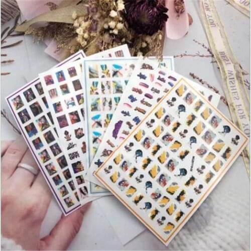 Fashion Hot Selling New Arrival 3d DIY Nail Stickers Women Girls Nail Art Dry Nail Decals Nail Decoration Manicure Party Gifts