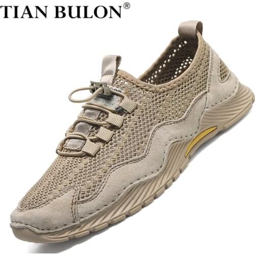 Summer Men Casual Shoes Leather Fashion Trend Mens Sneakers Lightweight Mens Loafers Breathable Driving Shoes Zapatos Hombre