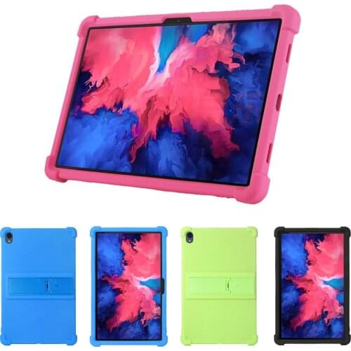Soft Shockproof Case For Lenovo Tab P11 TB-J606F 11 Inch Tablet PC Silicon Protective Cover with Kickstand