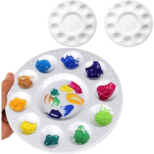 Palette 10 Grid Art Paint Tray Artist Watercolor Plastic Mixing Palette Supplies