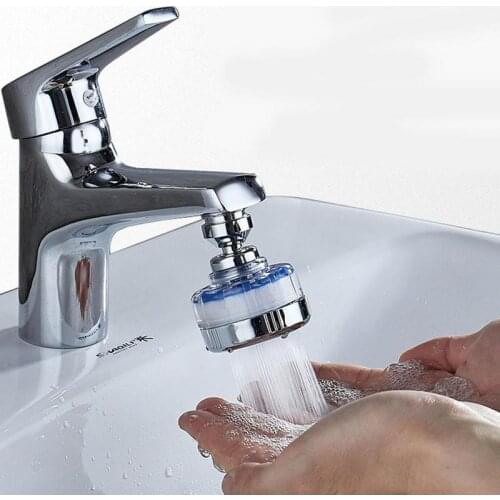 360 Degree Rotatable Kitchen Faucet Extender Rotatable Faucet Aerator Water Saving Tap Nozzle Adapter Bathroom Sink Accessories